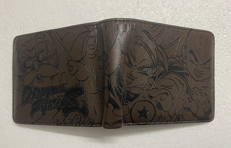 Anime Dragon Ball Son Goku Turtle Wuzi Embossed Short Wallet Coin Purse Student Fashion Personality Zero Wallet Card Wallet
