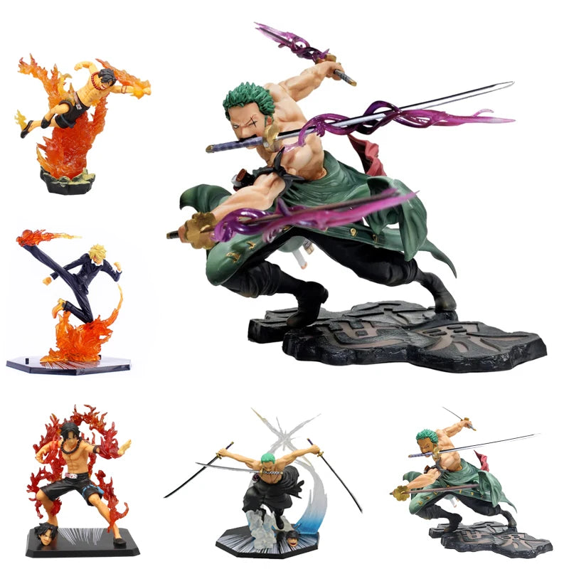 Anime Figure One Piece Luffy Roronoa Zoro Three-Blade Sa-Maximum Manga Statue PVC Action Collection Model Toys