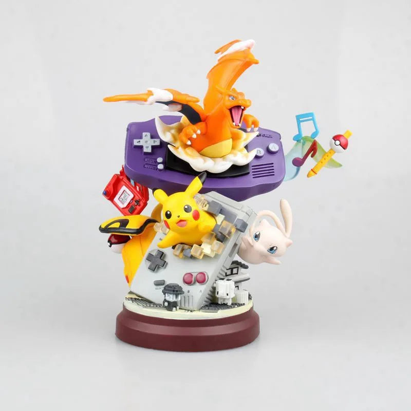 20cm Large Pokemon Figure Pikachu Charizard Mewtwo, Anime Collectible Model for Home Decoration Display Gift