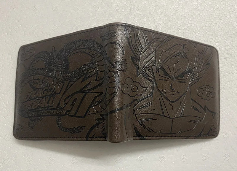 Anime Dragon Ball Son Goku Turtle Wuzi Embossed Short Wallet Coin Purse Student Fashion Personality Zero Wallet Card Wallet