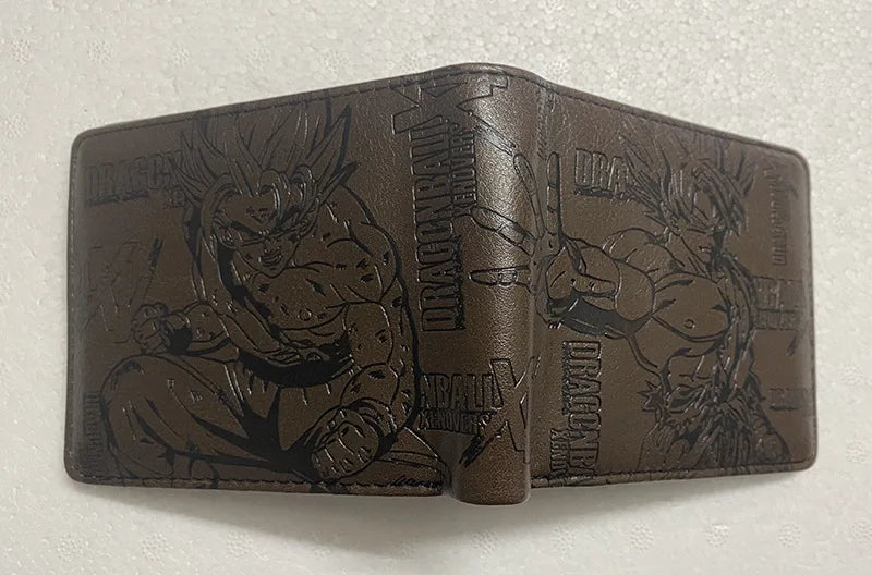 Anime Dragon Ball Son Goku Turtle Wuzi Embossed Short Wallet Coin Purse Student Fashion Personality Zero Wallet Card Wallet