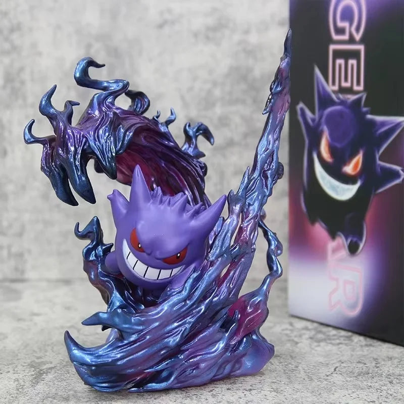 18cm Pokemon Gengar Figure, Anime Action Model Collectible Statue for Display, Halloween Christmas Birthday Gift