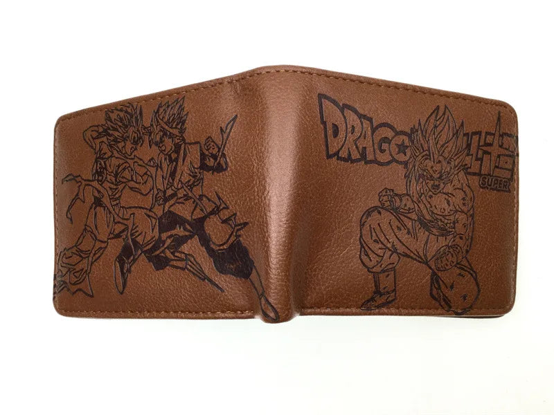 Anime Dragon Ball Son Goku Turtle Wuzi Embossed Short Wallet Coin Purse Student Fashion Personality Zero Wallet Card Wallet
