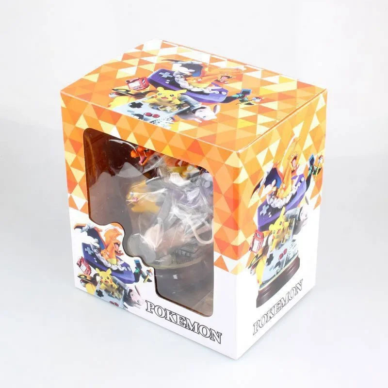 20cm Large Pokemon Figure Pikachu Charizard Mewtwo, Anime Collectible Model for Home Decoration Display Gift