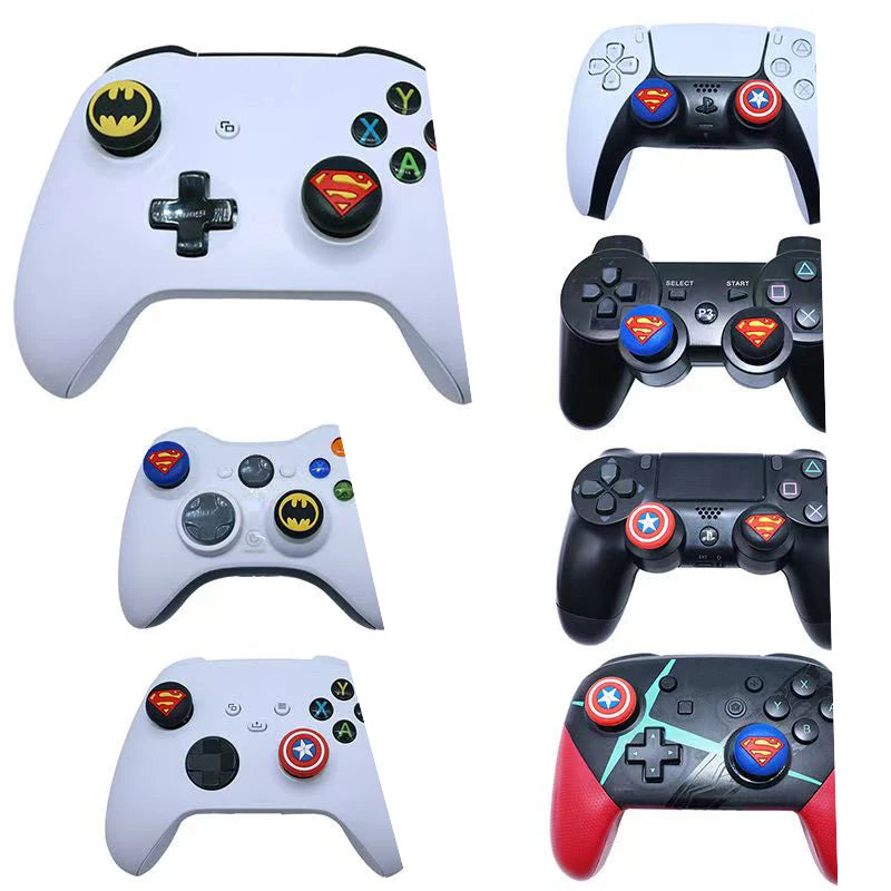 2pcs Silicone Thumb Grip Cap For PS4 PS5 Playstation 5 Xbox Series XS Game Joystick Controller Accessories Thumbstick Grip Caps