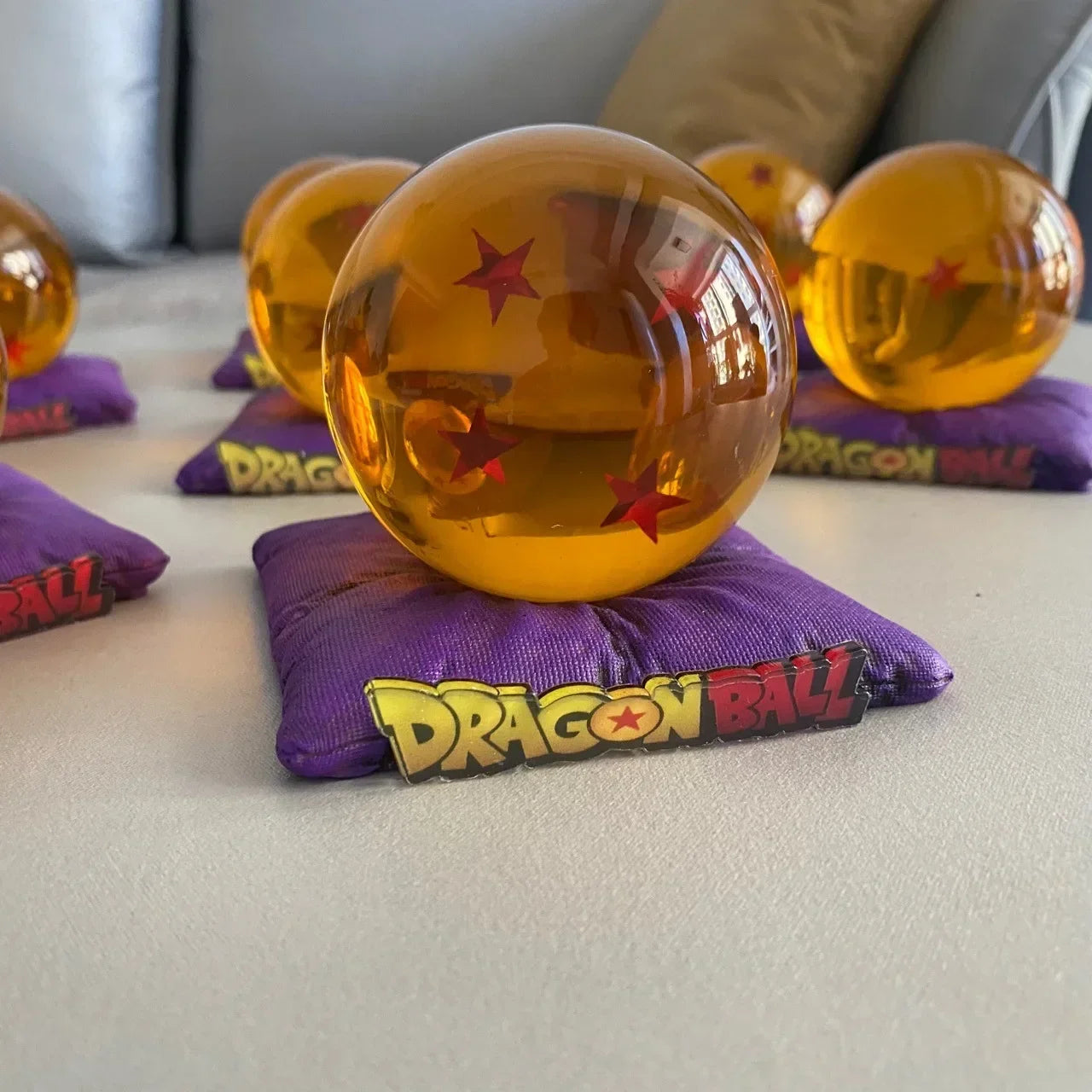 Bandai Anime Dragon Ball Crystal Ball Z Star 1-7 Resin Dragonbead Cosplay Props Desktop Decoration Children Toys Gifts