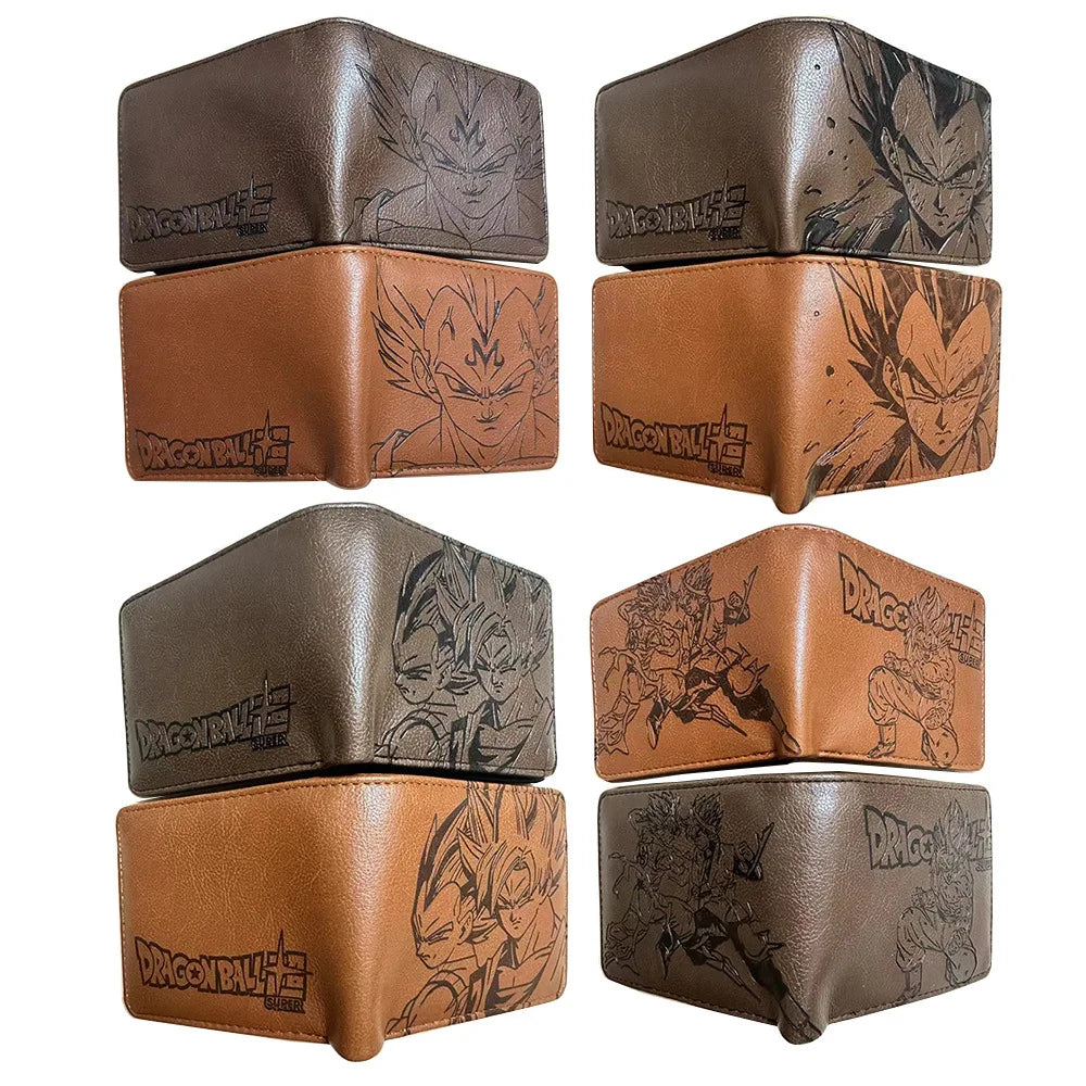 Anime Dragon Ball Son Goku Turtle Wuzi Embossed Short Wallet Coin Purse Student Fashion Personality Zero Wallet Card Wallet